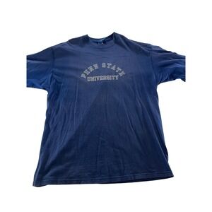Penn State University Mens Navy Blue Short Sleeve T Shirt Tee Size XL
